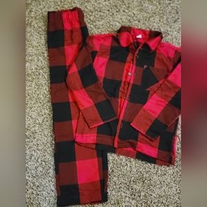 Boys Old Navy M (8) Buffalo Plaid Pajama Set